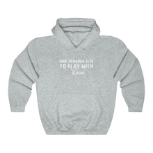 Load image into Gallery viewer, Find Someone Else To Play With &quot;Karen&quot; White Hooded Sweatshirt
