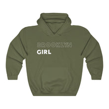 Load image into Gallery viewer, Brooklyn Girl White Hooded Sweatshirt