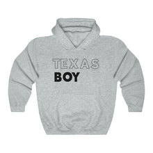 Load image into Gallery viewer, Texas Boy Black Hooded Sweatshirt
