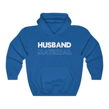 Load image into Gallery viewer, Husband Material White Hooded Sweatshirt