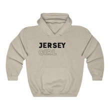 Load image into Gallery viewer, Jersey Girl Black Hooded Sweatshirt