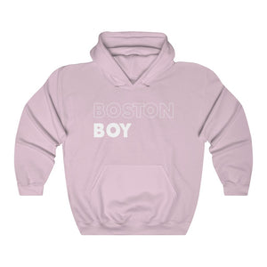 Boston Boy White Hooded Sweatshirt