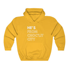 Load image into Gallery viewer, He's from Choc'Lit City Unisex Heavy Blend™ Hooded Sweatshirt