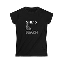 Load image into Gallery viewer, She's a GA Peach Women's Softstyle Tee