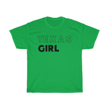 Load image into Gallery viewer, Texas Girl Unisex Heavy Cotton Tee