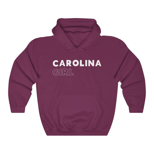 Carolina Girl White Hooded Sweatshirt