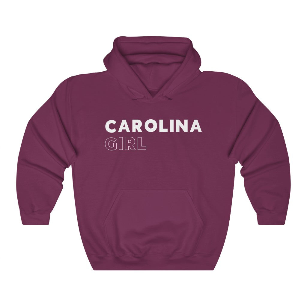 Carolina Girl White Hooded Sweatshirt