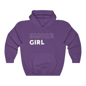 BMore Girl White Hooded Sweatshirt