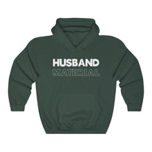 Load image into Gallery viewer, Husband Material White Hooded Sweatshirt