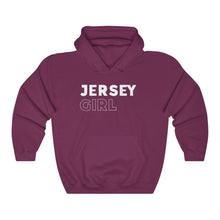 Load image into Gallery viewer, Jersey Girl White Hooded Sweatshirt