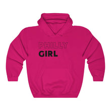 Load image into Gallery viewer, Philly Girl Black Hooded Sweatshirt