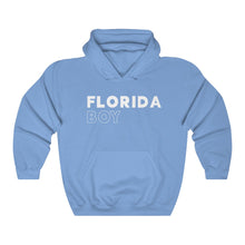 Load image into Gallery viewer, Florida Boy White Hooded Sweatshirt