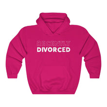 Load image into Gallery viewer, Recently Divorced White Hooded Sweatshirt