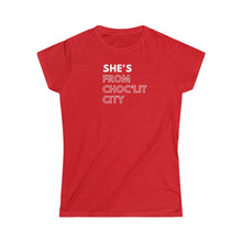 Load image into Gallery viewer, She's from Choc'Lit City Women's Softstyle Tee