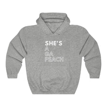Load image into Gallery viewer, She's A GA Peach Unisex Heavy Blend™ Hooded Sweatshirt