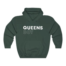 Load image into Gallery viewer, Queens Boy White Hooded Sweatshirt