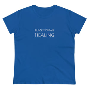Black Woman Healing Midweight Cotton Tee