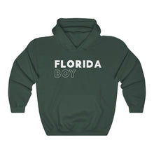Load image into Gallery viewer, Florida Boy White Hooded Sweatshirt