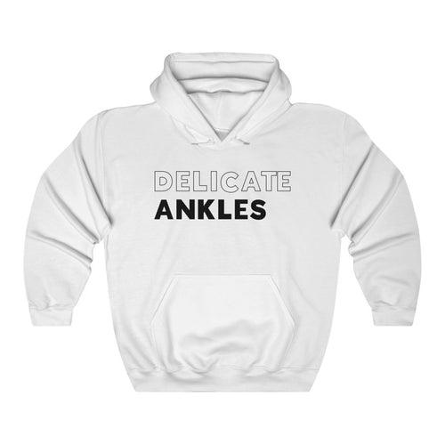 Delicate Ankles Black Hooded Sweatshirt