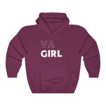 Load image into Gallery viewer, VA Girl White Hooded Sweatshirt