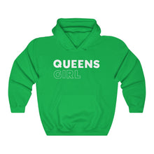 Load image into Gallery viewer, Queens Girl White Hooded Sweatshirt