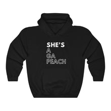 Load image into Gallery viewer, She's A GA Peach Unisex Heavy Blend™ Hooded Sweatshirt