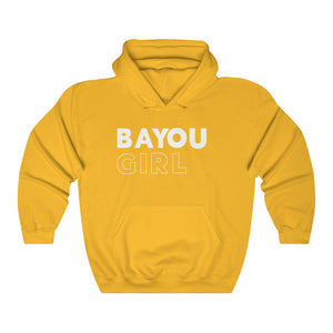 Bayou Girl White Hooded Sweatshirt