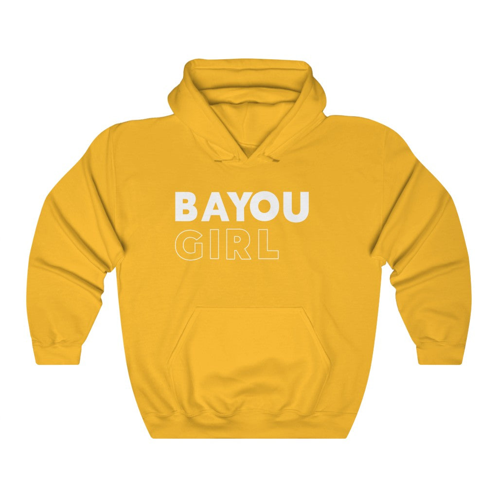 Bayou Girl White Hooded Sweatshirt