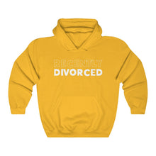 Load image into Gallery viewer, Recently Divorced White Hooded Sweatshirt