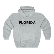 Load image into Gallery viewer, Florida Boy Black Hooded Sweatshirt