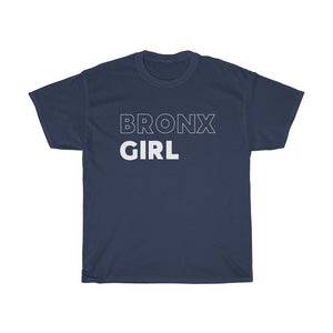 Bronx Girl White Unisex Heavy Cotton Tee