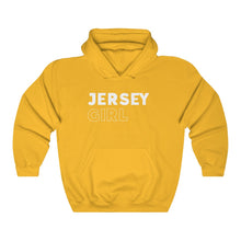 Load image into Gallery viewer, Jersey Girl White Hooded Sweatshirt
