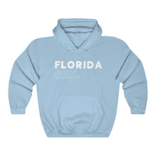 Load image into Gallery viewer, Florida Girl White Hooded Sweatshirt