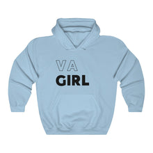 Load image into Gallery viewer, VA Girl Black Hooded Sweatshirt