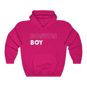 Boston Boy White Hooded Sweatshirt