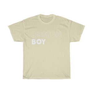 Boston Boy White Unisex Heavy Cotton Tee