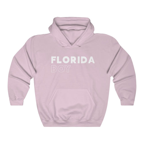 Florida Boy White Hooded Sweatshirt