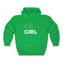 Load image into Gallery viewer, VA Girl White Hooded Sweatshirt