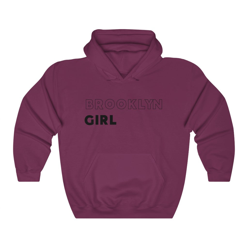 Brooklyn Girl Black Hooded Sweatshirt