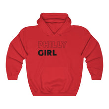 Load image into Gallery viewer, Philly Girl Black Hooded Sweatshirt