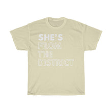 Load image into Gallery viewer, She's From The District Unisex Heavy Cotton Tee