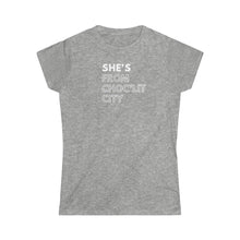 Load image into Gallery viewer, She's from Choc'Lit City Women's Softstyle Tee