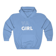 Load image into Gallery viewer, VA Girl White Hooded Sweatshirt