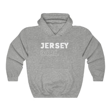 Load image into Gallery viewer, Jersey Girl White Hooded Sweatshirt