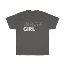 Load image into Gallery viewer, Texas Girl White Unisex Heavy Cotton Tee