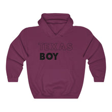 Load image into Gallery viewer, Texas Boy Black Hooded Sweatshirt