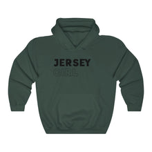 Load image into Gallery viewer, Jersey Girl Black Hooded Sweatshirt