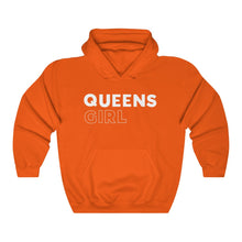 Load image into Gallery viewer, Queens Girl White Hooded Sweatshirt