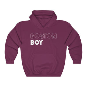Boston Boy White Hooded Sweatshirt