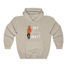 Load image into Gallery viewer, Hey Boy Heey! White Logo Hooded Sweatshirt